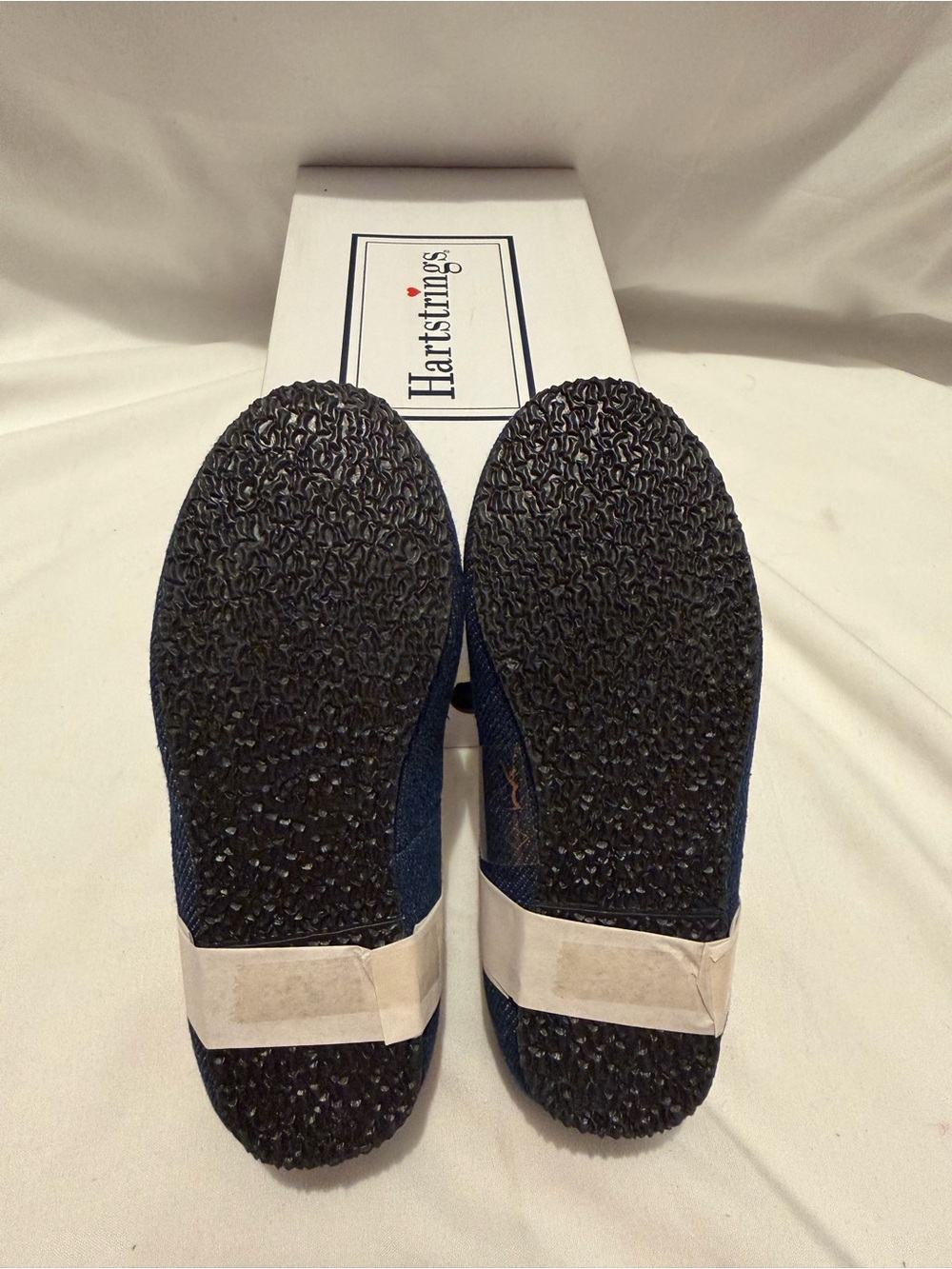 NWT Hartstrings Denim Flower Ballet Flat Navy Girls Size 9 - Picture 4 of 4